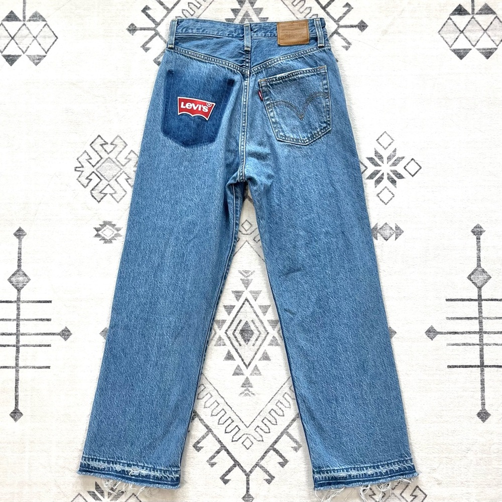 Custom Levi’s Ribcage Straight Ankle Jeans in Noe High Size 27 - Picture 9 of 15